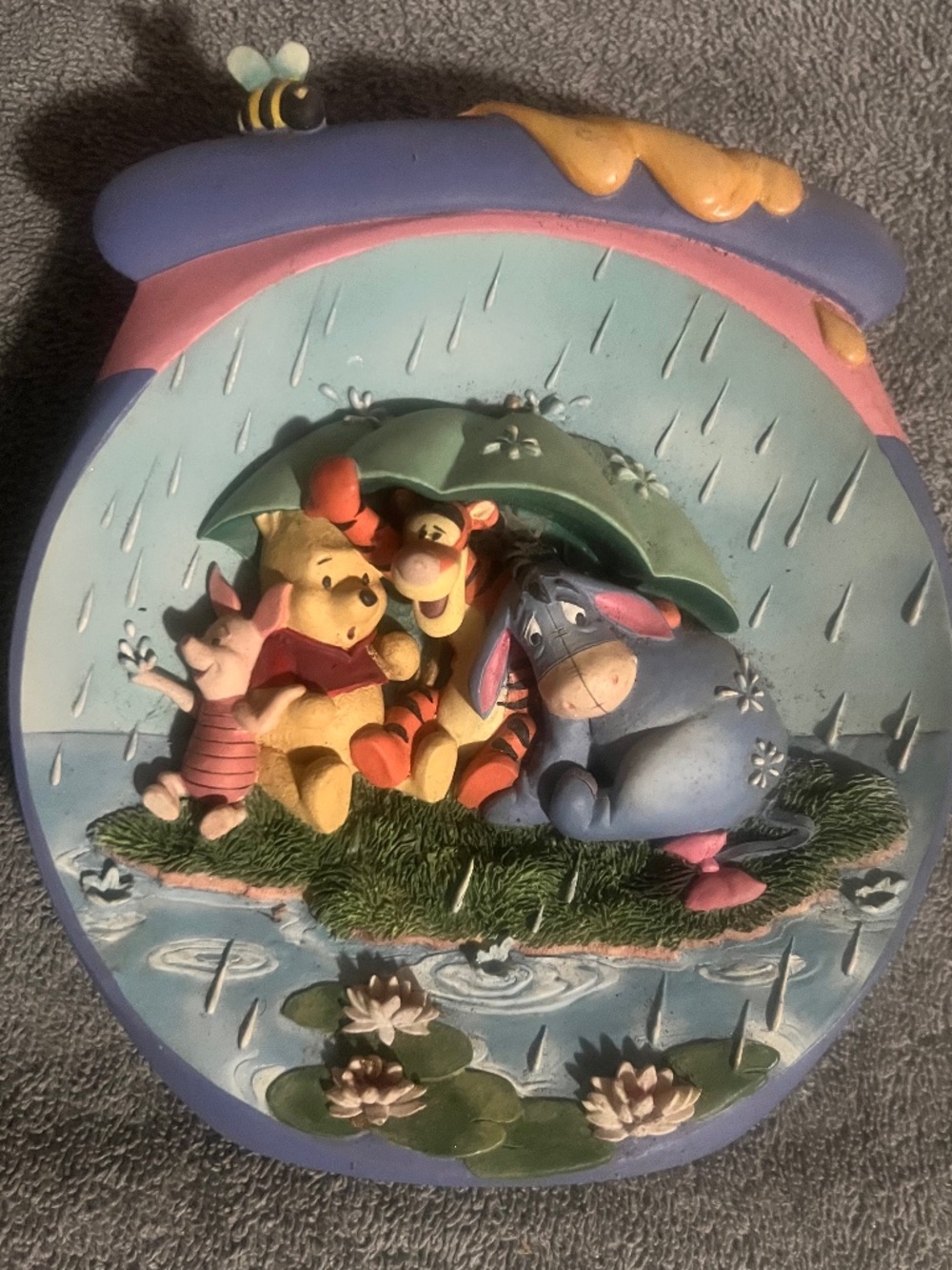 Pooh's Hunnypot Adventures," It's Just a Small Piece of Weather" Plate